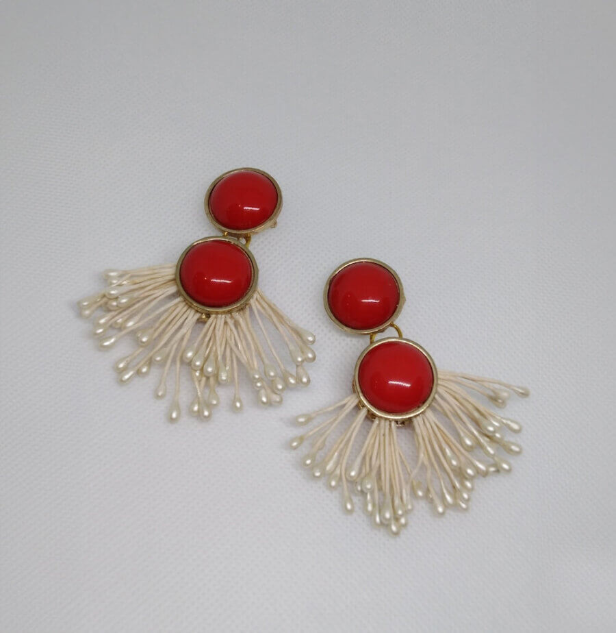 Dancing Red earrings